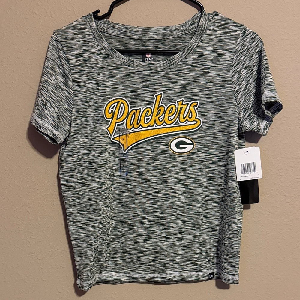 Green Bay Packers Heathered Gray Tee